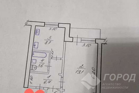 Продам 1-кімнатну квартиру, Салтовка, Код: 806867/2