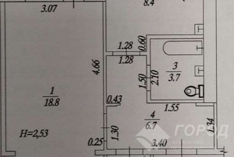 Продам 1-кімнатну квартиру, Салтовский, Код: 807169/1
