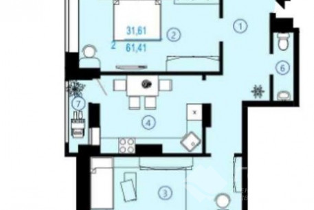 Продам 2-х кімнатну квартиру в новобудові, Северная Салтовка, Меридиан ЖК, Код: 807661/2