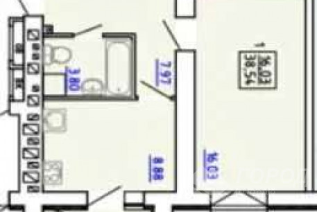 Продам 1-кімнатну квартиру в новобудові, Гагарина проспект, Защитников Украины метро (Площадь Восстания), Код: 807748/1