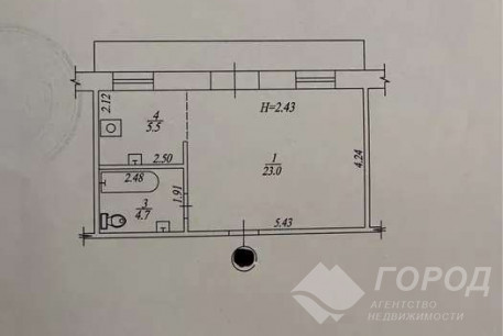 Продам 1-кімнатну квартиру в новобудові, Гагарина проспект, Код: 809060/1