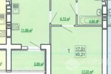 Продам 1-кімнатну квартиру в новобудові, Холодная Гора, Холодная Гора метро, Код: 809398/1