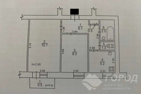 Продам 2-х кімнатну квартиру, ХТЗ, Код: 809759/1