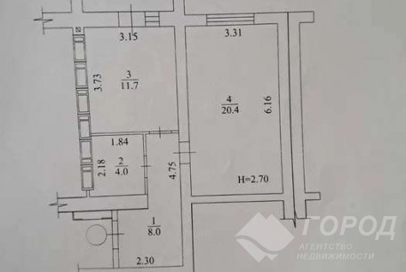 Продам 1-кімнатну квартиру в новобудові, Гагарина проспект, Проспект Гагарина метро, Код: 810063/1