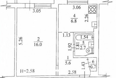 Продам 1-кімнатну квартиру, Салтовка, Код: 811354/32