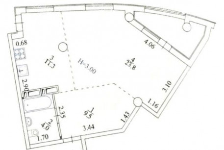 Продам 1-кімнатну квартиру, Гагарина проспект, Код: 811354/62