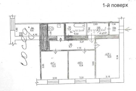 Продам 3-х кімнатну квартиру, Салтовка, Код: 811614/1