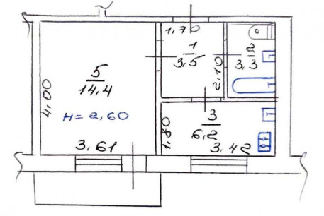 Продам 1-кімнатну квартиру, Рогань, Код: 811801/1