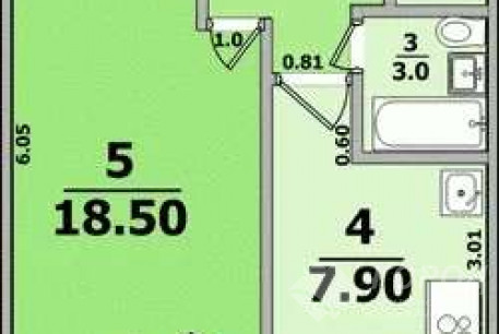 Продам 1-кімнатну квартиру, Рогань, Код: 811893/1