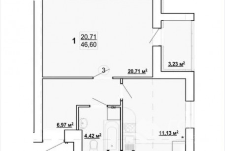 Продам 1-кімнатну квартиру в новобудові, Журавлевка, Код: 812235/1