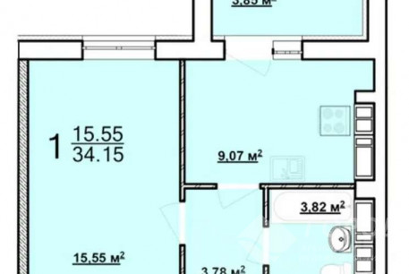 Продам 1-кімнатну квартиру в новобудові, Холодная Гора, Холодная Гора метро, Код: 812512/1