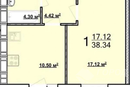 Продам 1-кімнатну квартиру в новобудові, ХТЗ, Пролетарская метро (Индустриальная), Код: 813494/1