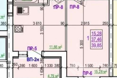 Продам 1-кімнатну квартиру в новобудові, Салтовка, Студенческая метро, Код: 813501/1