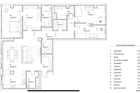 Продам 3-х кімнатну квартиру в новобудові, Центр, Код: 813704/1