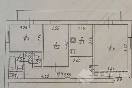 Продам 3-х кімнатну квартиру, Основа, Код: 814065/1