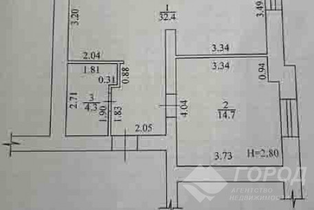 Продам 2-х кімнатну квартиру, Гагарина проспект, Проспект Гагарина метро, Код: 814171/1