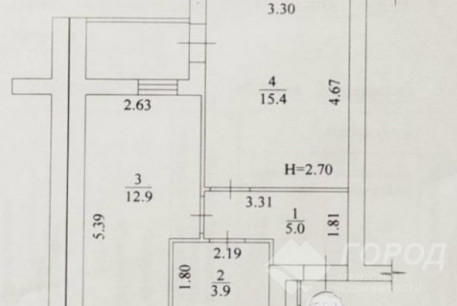 Продам 1-кімнатну квартиру в новобудові, Журавлевка, ЖК Гидропарк, Код: 814634/1