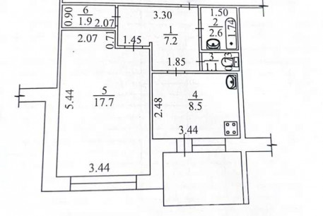 Продам 1-кімнатну квартиру, Журавлевка, Код: 815514/1