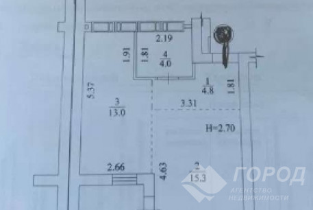 Продам 1-кімнатну квартиру в новобудові, Журавлевка, ЖК Гидропарк, Код: 815614/1