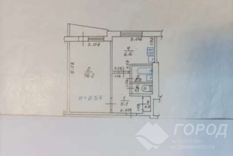 Продам 1-кімнатну квартиру, Рогань, Горизонт, Код: 815628/1