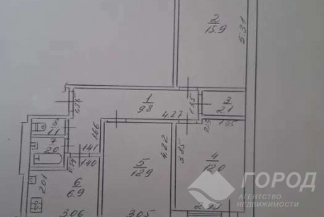 Продам 3-х кімнатну квартиру, Рогань, Код: 815867/1