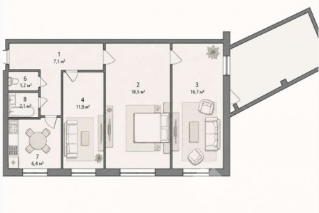 Продам 3-х кімнатну квартиру, Алексеевка, Победа метро, Код: 815890/1