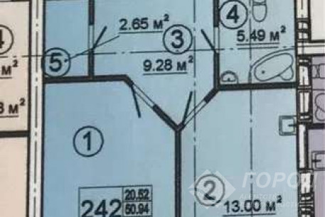 Продам 1-кімнатну квартиру в новобудові, Центр, Код: 816942/1